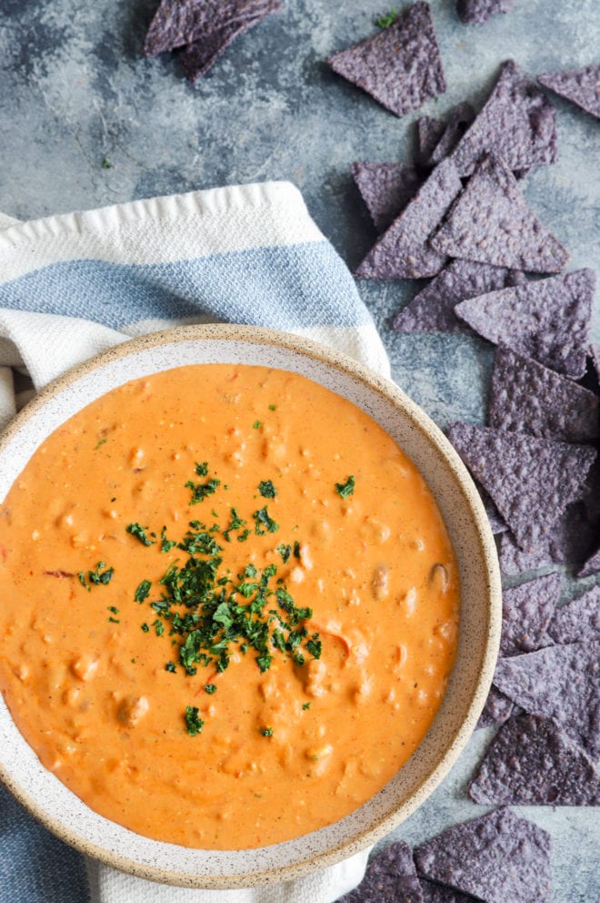 Image of chipotle queso in bowl