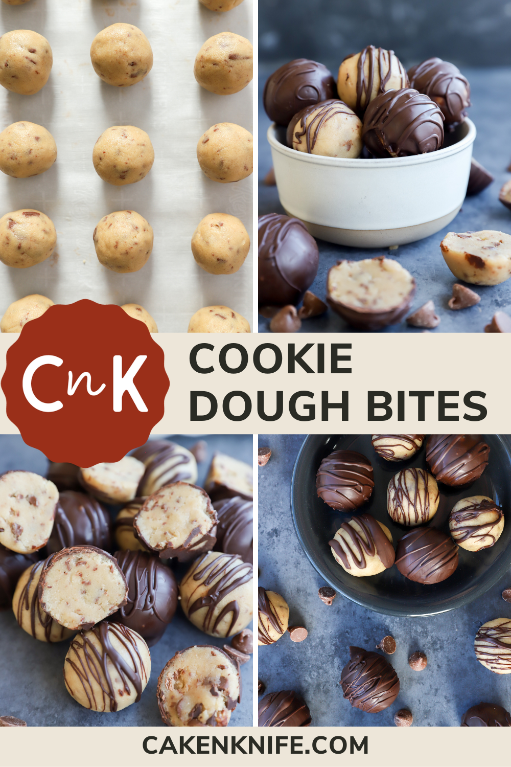 Cookie Dough Bites Pinterest Picture