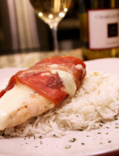 prosciutto wrapped chicken