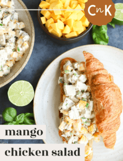 Mango Chicken Salad Pinterest Graphic