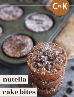 Nutella cake bites pinterest picture