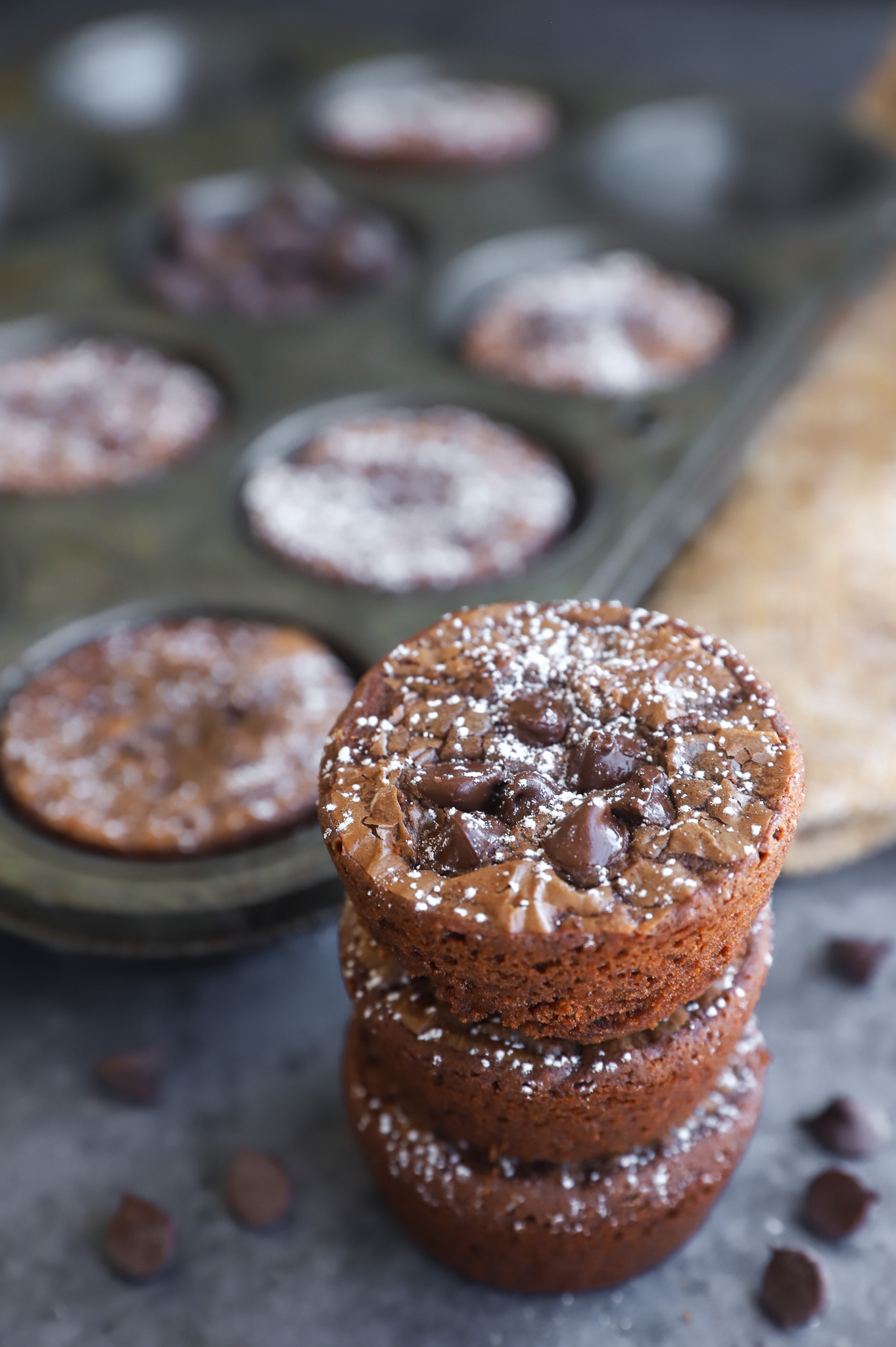 Stack of chocolate hazelnut treats image