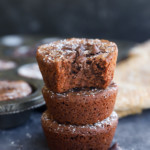 Nutella cake bites in a stack image
