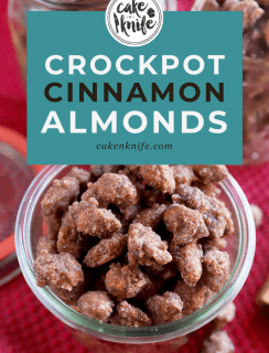 Crockpot Cinnamon Almonds Pinterest Image