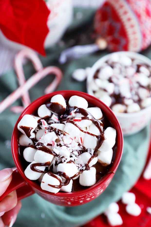 Mug of chocolate and marshmallows picture