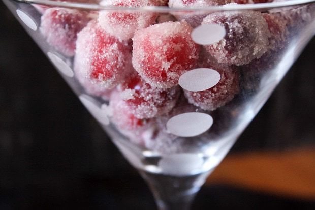 Vanilla Orange Candied Cranberries