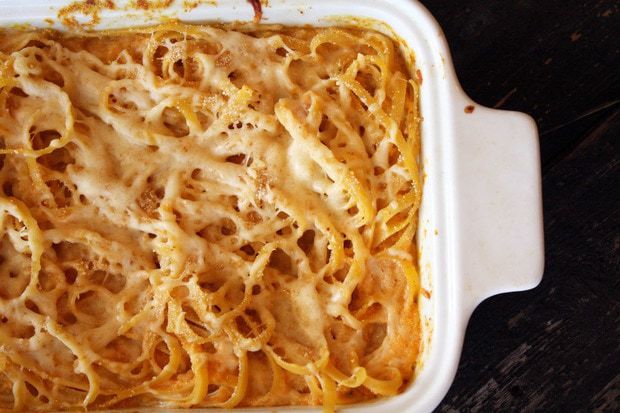 Baked Pumpkin Fettuccine Alfredo