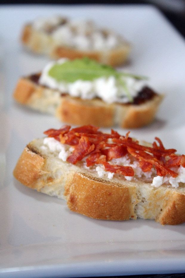 Homemade Ricotta Crostini Three Ways