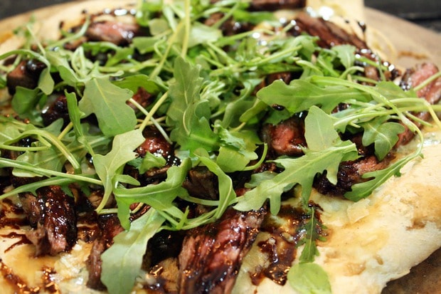 Grilled Steak Blue Cheese Balsamic Pizza Cake N Knife