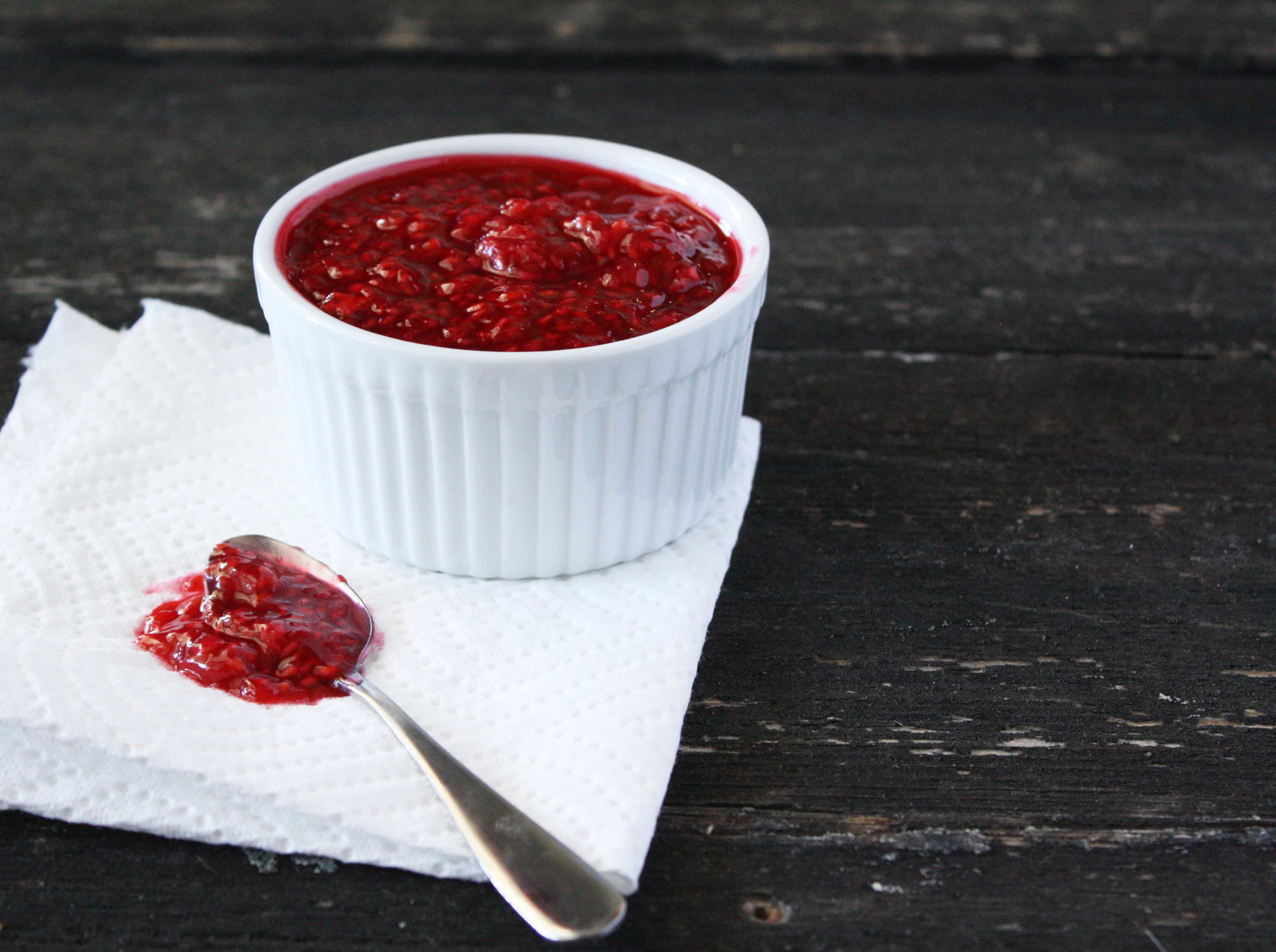 Smashed Raspberry Compote Recipe - Cake 'n Knife