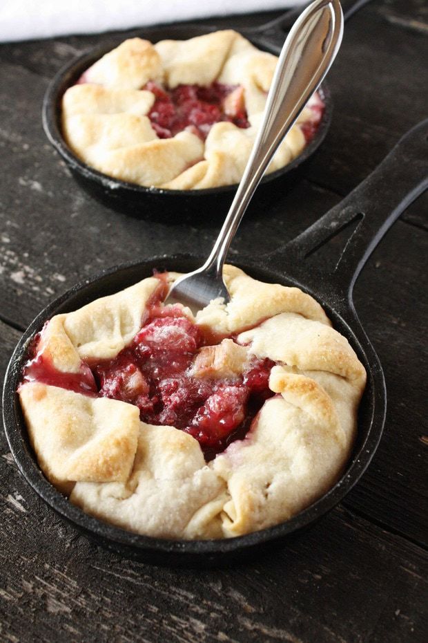 Raspberry Rhubarb Mini Tarts
