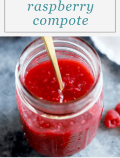 Smashed Raspberry Compote Pinterest Image