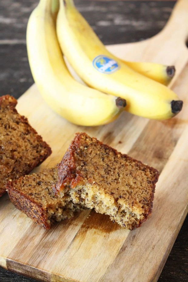 Banana Bread with Maple Bourbon Glaze
