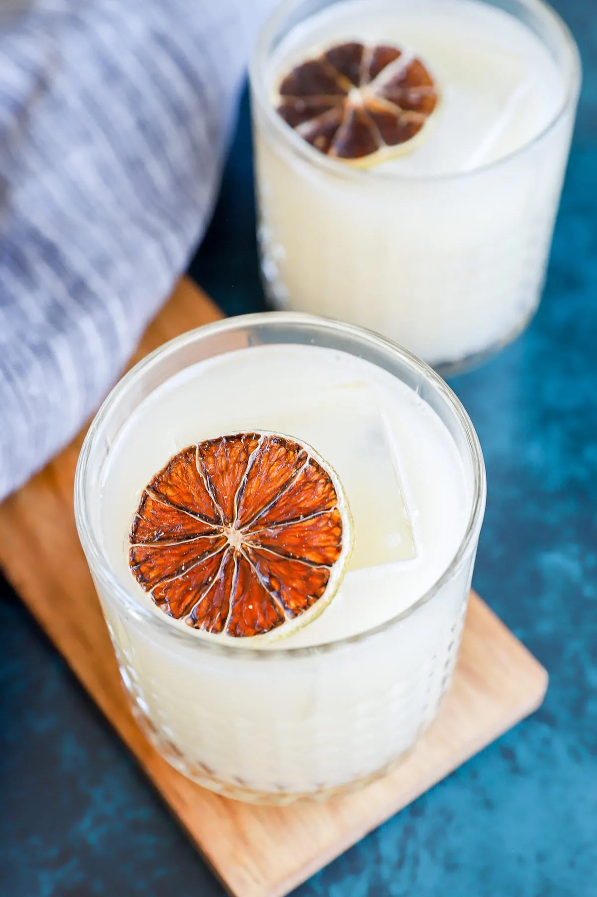 Easy soju yogurt cocktail in glasses