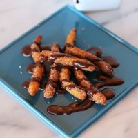 Mini Churros with Mexican Hot Chocolate Dipping Sauce