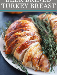 Beer Brined Turkey Breast Pinterest Graphic