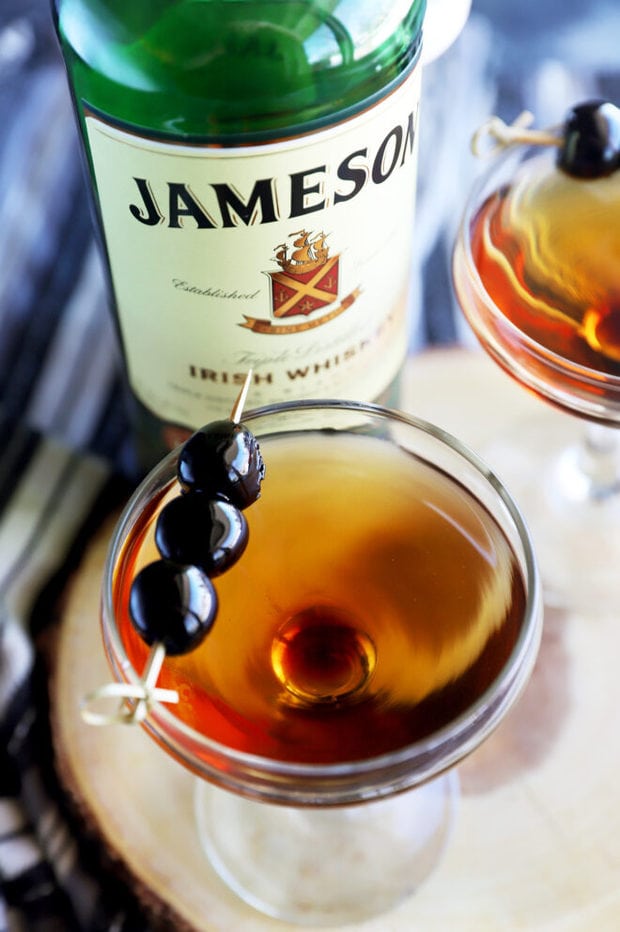 Overhead photo of Jameson Manhattan