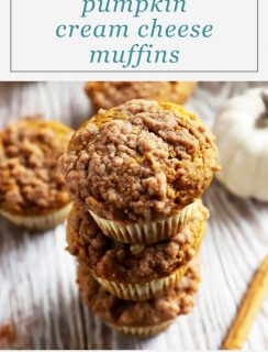 Pumpkin Cream Cheese Streusel Muffins Pinterest Image