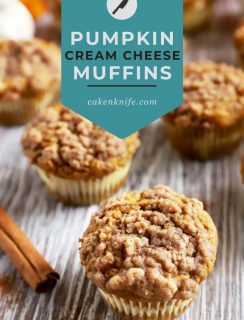 Pumpkin Cream Cheese Streusel Muffins Pinterest Graphic