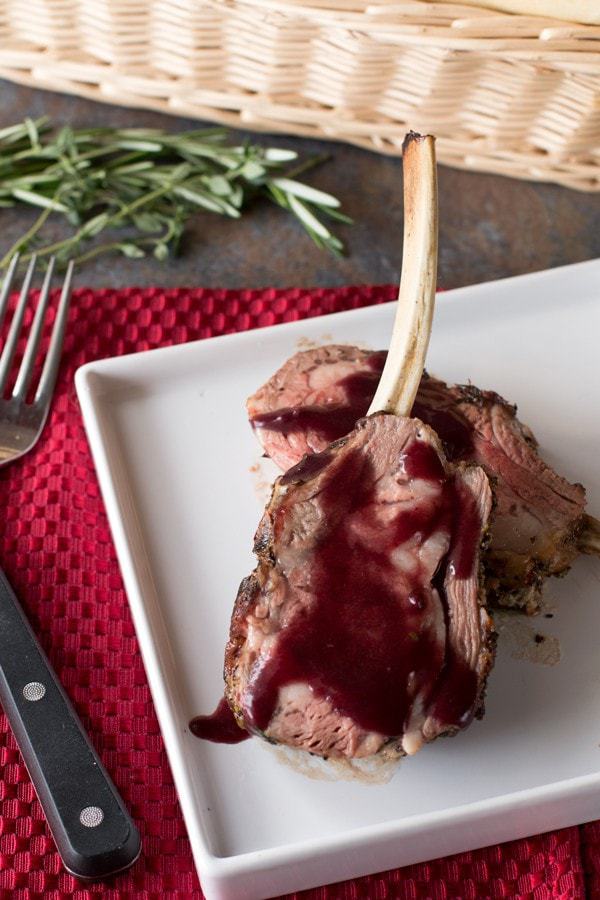 Herb Crusted Rack Of Lamb With Red Wine Sauce Cake N Knife