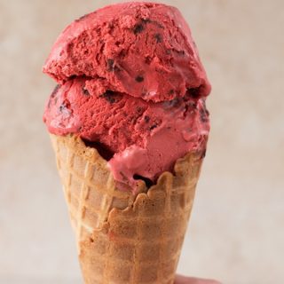 Red Velvet Ice Cream with Brownie Chunks | Cake 'n Knife