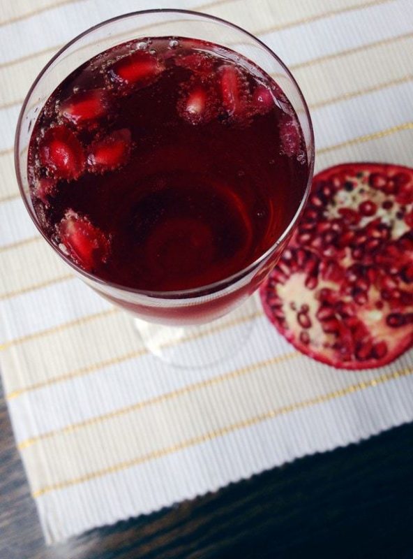 Guest Post with Feast + West: Pomegranate Bellinis | cakenknife.com