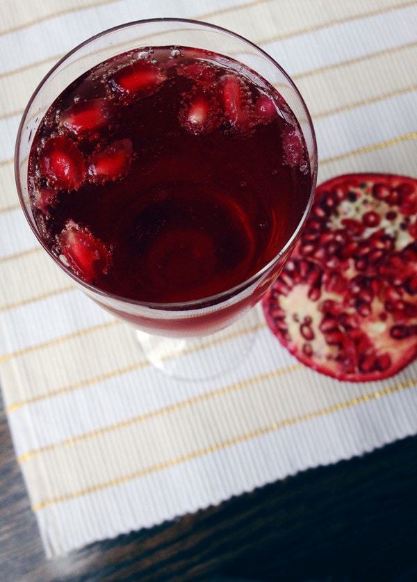 Guest Post with Feast + West: Pomegranate Bellinis | cakenknife.com