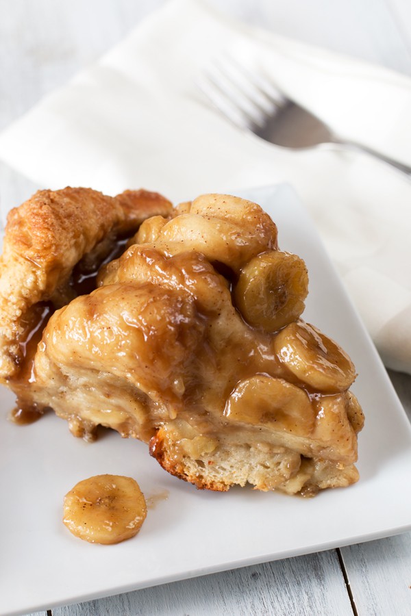 Bourbon Bananas Foster Monkey Bread | cakenknife.com