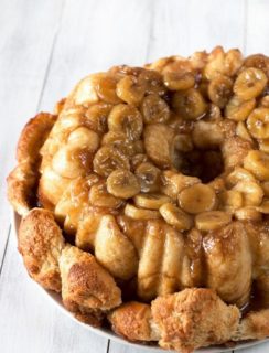 Bourbon Bananas Foster Monkey Bread | cakenknife.com