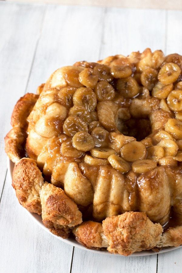 Bourbon Bananas Foster Monkey Bread | cakenknife.com