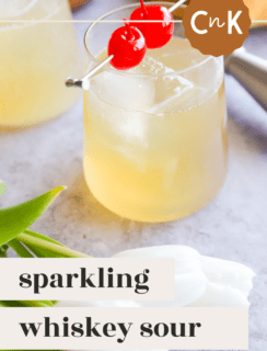 Sparkling Whiskey Sour Pinterest Picture