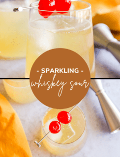 Sparkling Whiskey Sour Pinterest Photo