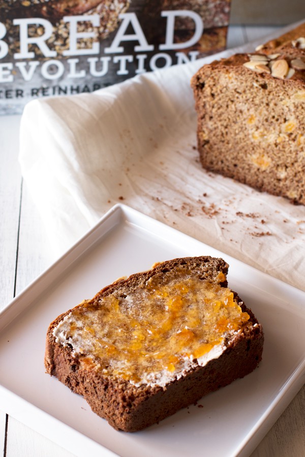Bread Revolution Cookbook Review + Apricot Almond Spelt Quick Bread | cakenknife.com