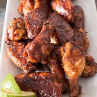 Spicy Miso Glazed Chicken Wings