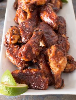 Miso Glazed Chicken Wings | cakenknife.com