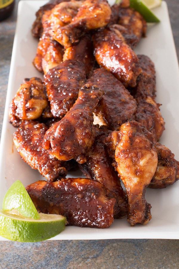 Miso Glazed Chicken Wings | cakenknife.com