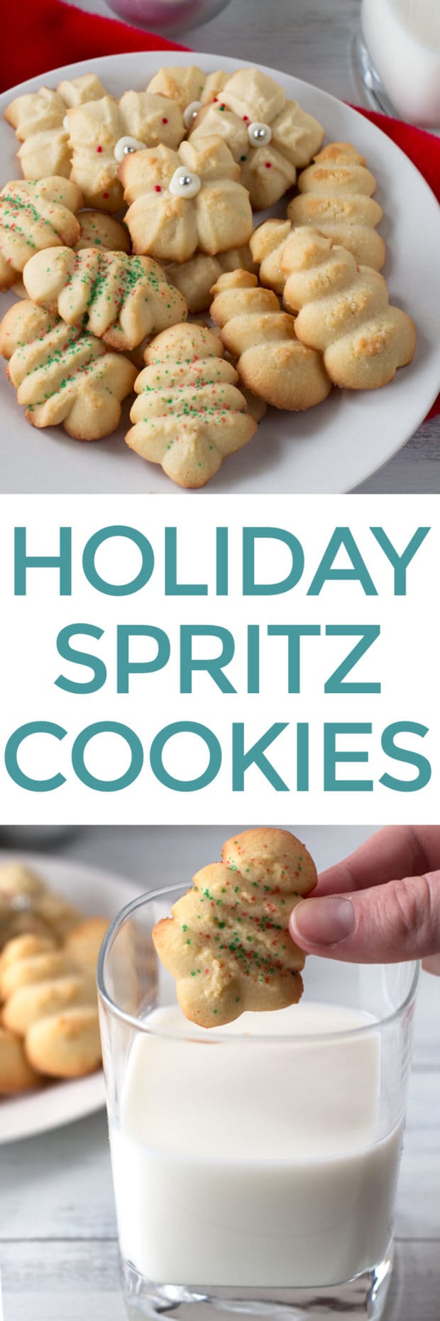 Holiday Spritz Cookies | cakenknife.com