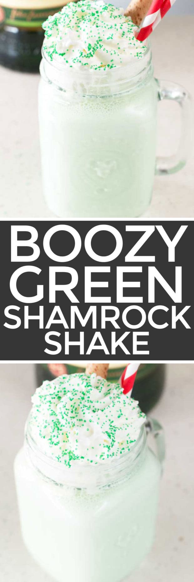 Boozy Green Shamrock Shake | cakenknife.com #appetizer #beef #snack #stpatricksday
