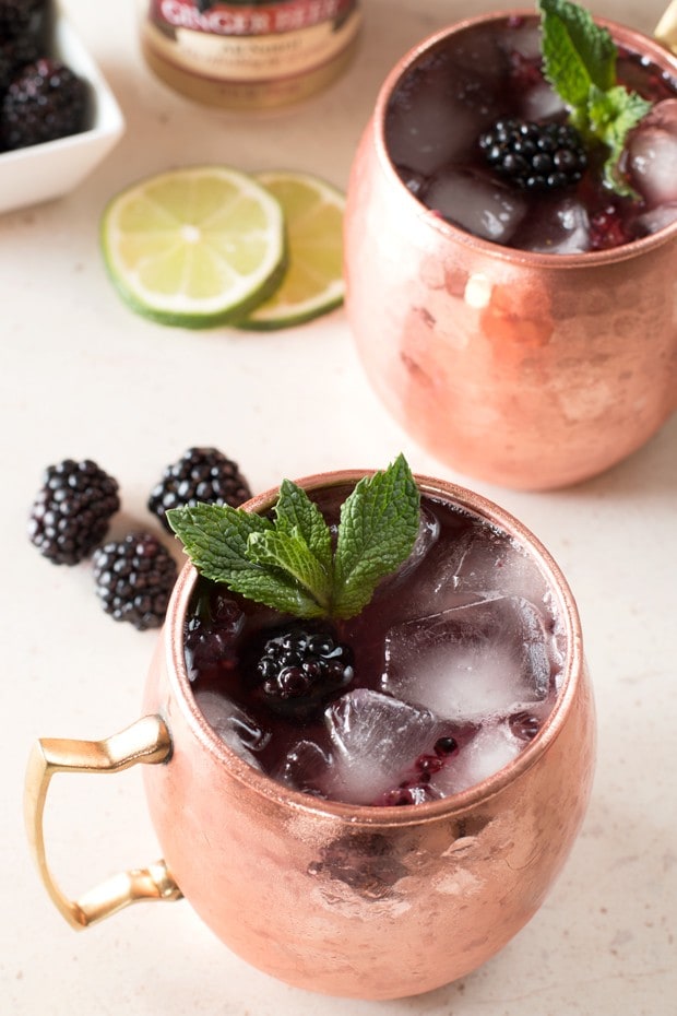 Blackberry Moscow Mule | cakenknife.com