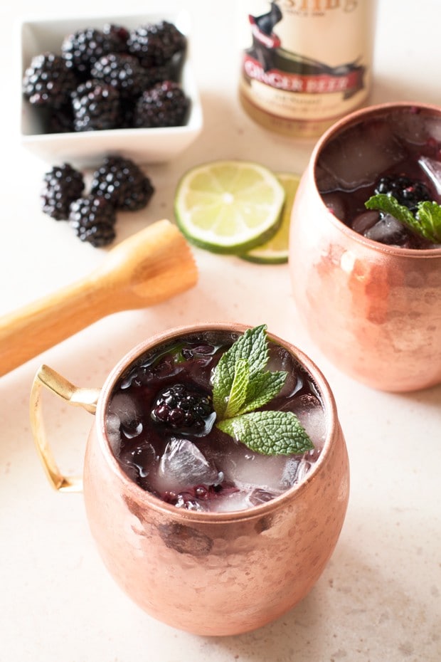 Blackberry Moscow Mule | cakenknife.com