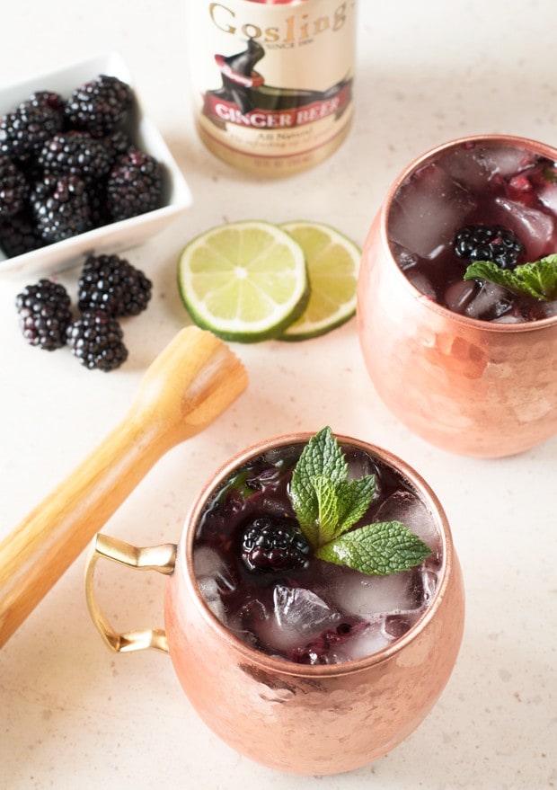 Blackberry Moscow Mule | cakenknife.com