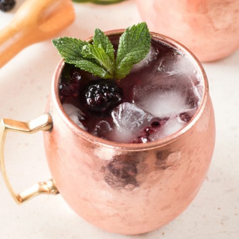 Blackberry Moscow Mules - Fit Foodie Finds