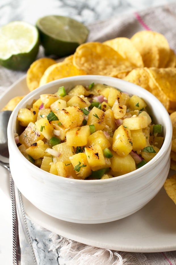 Grilled Pineapple Salsa | cakenknife.com