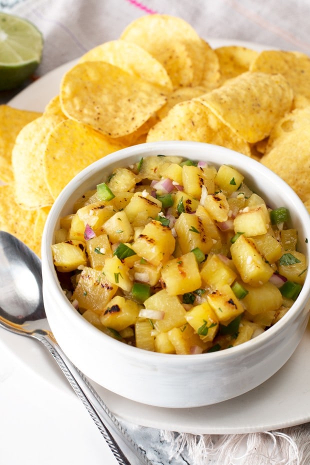 Grilled Pineapple Salsa | cakenknife.com