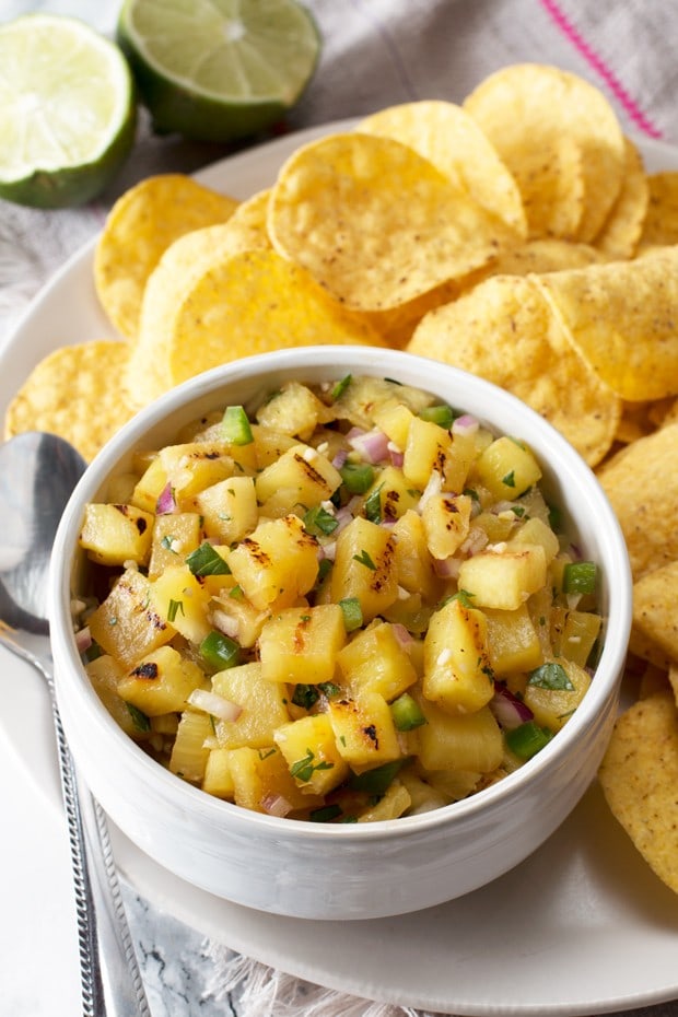 Grilled Pineapple Salsa | cakenknife.com