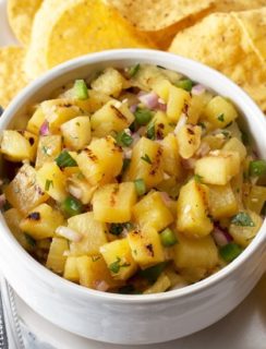 Grilled Pineapple Salsa | cakenknife.com