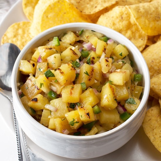 Grilled Pineapple Salsa | cakenknife.com