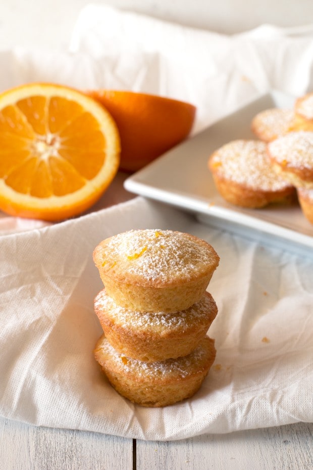 Orange Madeleine Mini Muffins | cakenknife.com