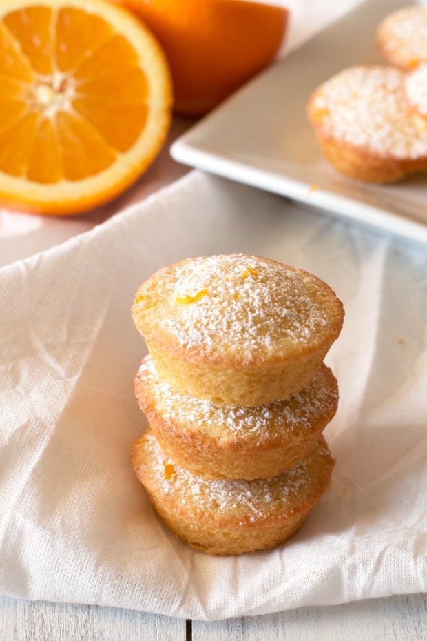 Orange Madeleine Mini Muffins | cakenknife.com