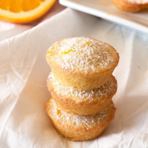 Orange Madeleine Mini Muffins | cakenknife.com
